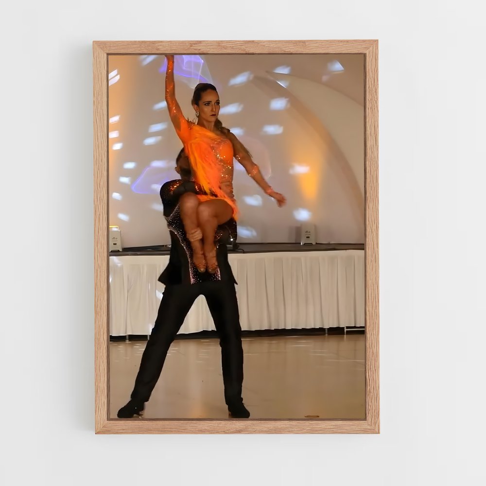 Poster Salsa en Flamme – affiche Danse (vue 4)